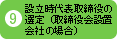 設立時代表取締役の選定（取締役会設置会社の場合）