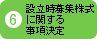 設立時募集株式に関する事項決定