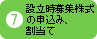 設立時募集株式の申込み、割当て