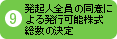 発起人全員の同意による発行可能株式そううす宇野決定