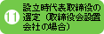 設立時代表取締役の選定（取締役会設置会社の場合）